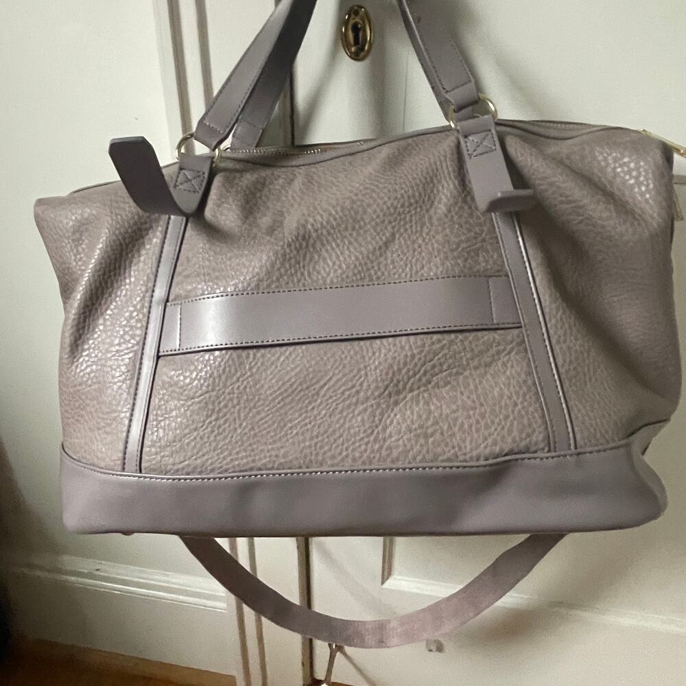 DKNY Rapture Weekender Boarding Bag in Taupe Faux Leather - Picture 9 of 16